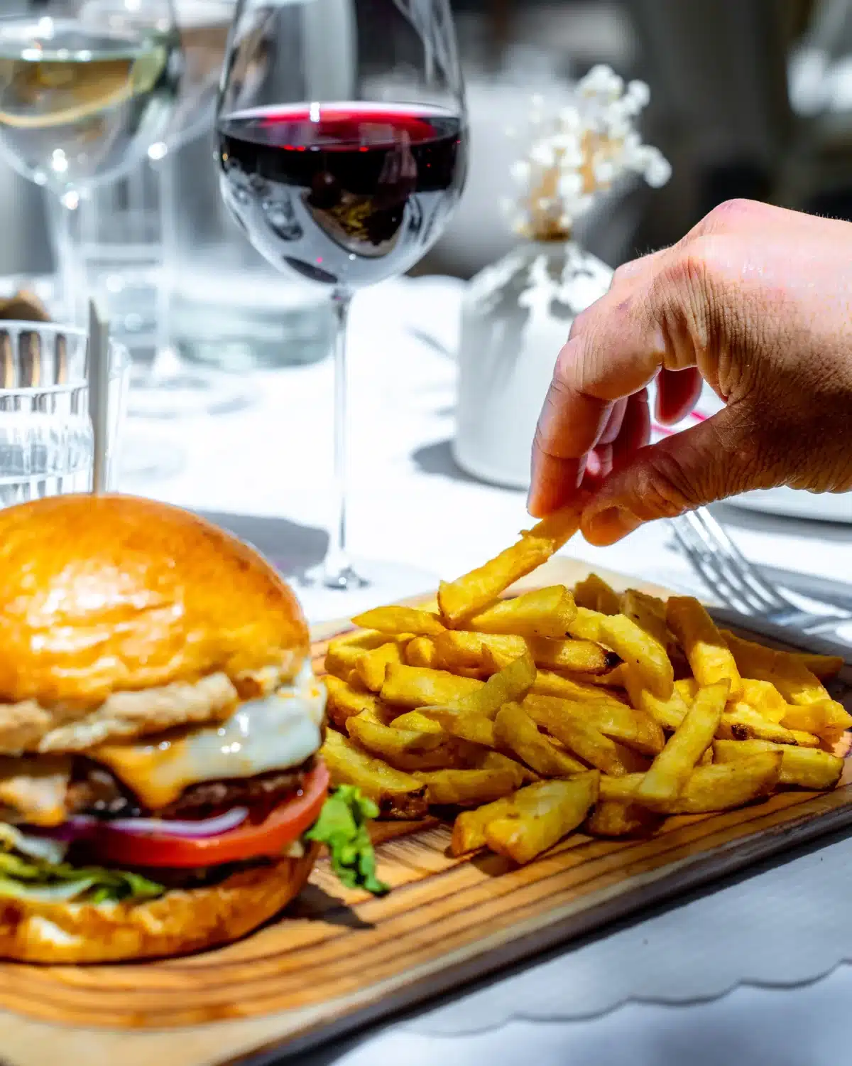Burger et frites maison